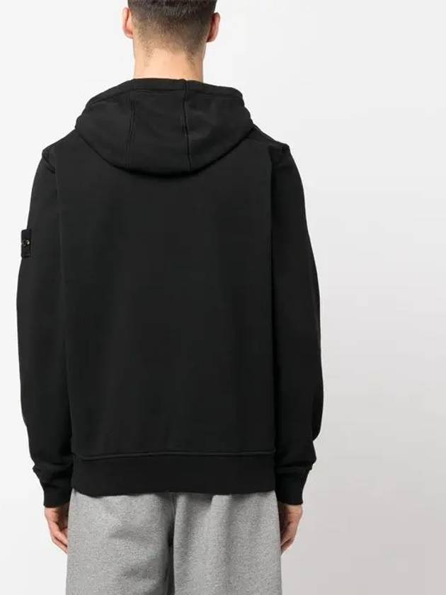 Wappen Patch Classic Fleece Hoodie Black - STONE ISLAND - BALAAN 6