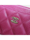 Classic card holder fuchsia gold caviar AP0213 B10583 NY567 - CHANEL - BALAAN 6