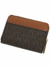 Jet Set Small Logo Card Wallet Brown - MICHAEL KORS - BALAAN 6