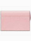 Saddle Bloom Goatskin Flap Card Wallet Antique Pink - DIOR - BALAAN 4