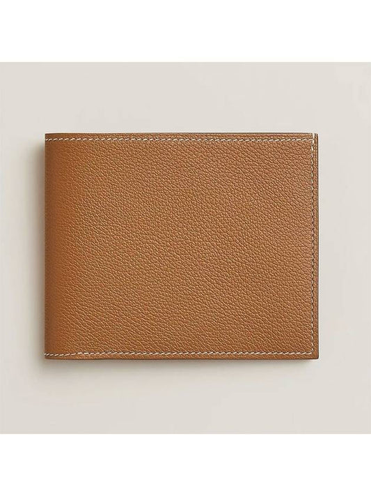 Citizen Twill Compact Card Wallet Gold Sun - HERMES - BALAAN 2