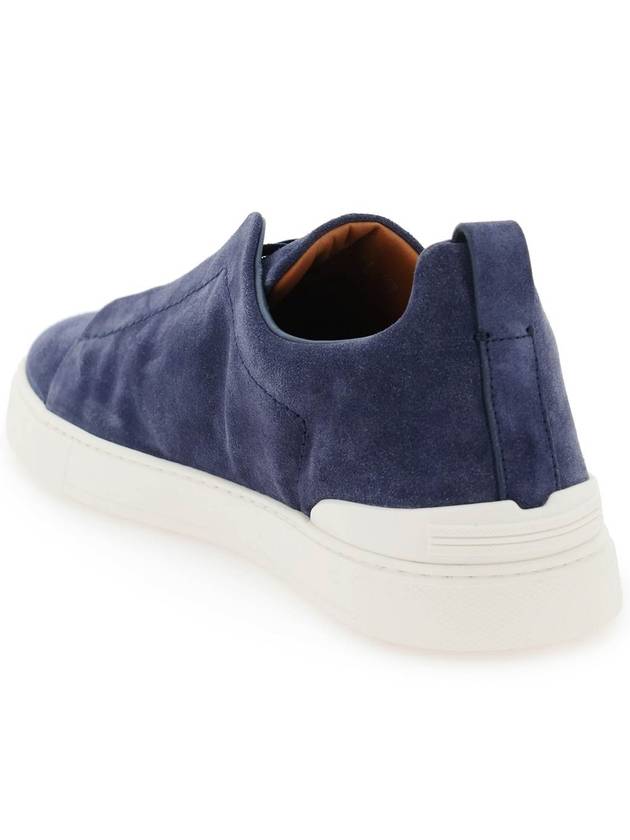 triple stitch slip-on sneakers - ERMENEGILDO ZEGNA - BALAAN 3