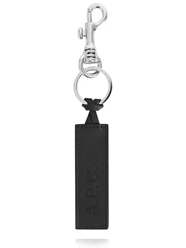 Logo Leather Key Holder Black - A.P.C. - BALAAN 6