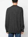 Signature Stitch Crew Neck Wool Alpaca Knit Top Grey - MAISON MARGIELA - BALAAN 5