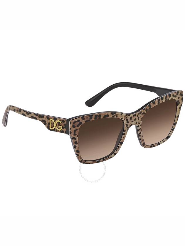 Dolce and Gabbana Brown Gradient Square Ladies Sunglasses DG4384 316313 53 - DOLCE&GABBANA - BALAAN 3