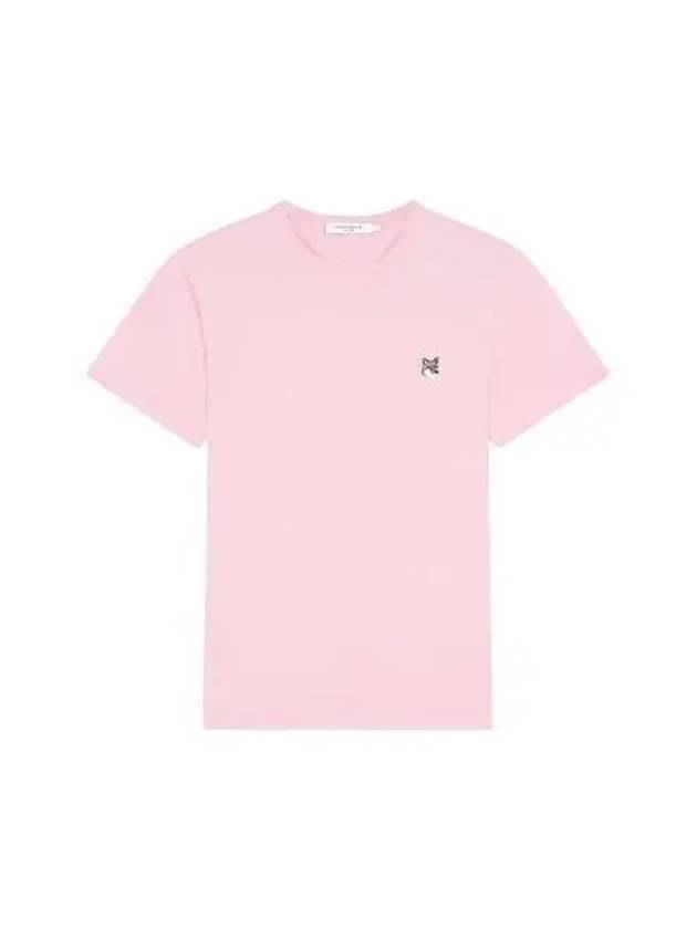 Grey Fox Head Patch Classic Short Sleeve T-Shirt Dusty Rose - MAISON KITSUNE - BALAAN 2