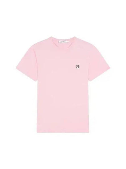 Grey Fox Head Patch Classic Short Sleeve T-Shirt Dusty Rose - MAISON KITSUNE - BALAAN 2