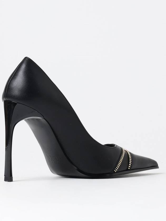 Zip Detail Pumps Heel Black - VERSACE - BALAAN 4