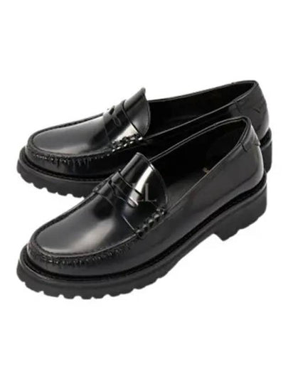 Le Leather Loafer Black - SAINT LAURENT - BALAAN 2