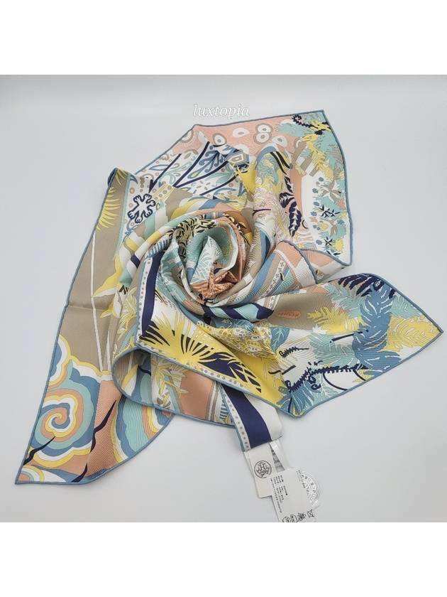 Women s Moon Carre Decoupage Scarf 70 H984110S - HERMES - BALAAN 1