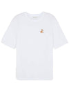 Speedy Fox Patch Comfort Short Sleeve T Shirt White - MAISON KITSUNE - BALAAN 2