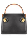 Lee Radziwill Leather Tote Bag Black - TORY BURCH - BALAAN 3