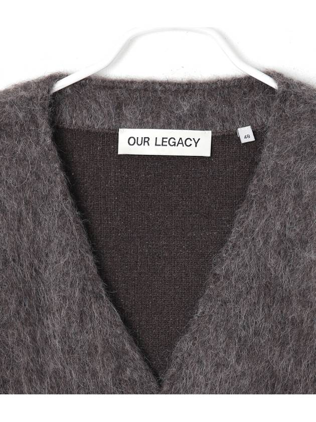 Mohair Cardigan Mole Grey - OUR LEGACY - BALAAN 4