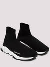 Speed Trainer  High Top Sneakers Black White - BALENCIAGA - BALAAN 4