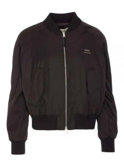 Technical Bomber Jacket Black - AMI - BALAAN 2