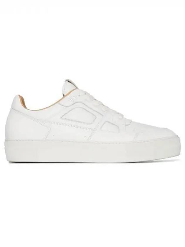 Heart Logo Patch Leather Low Top Sneakers White - AMI - BALAAN 2