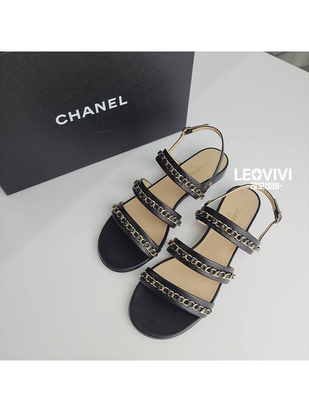 CC logo chain strap sandals 38 G39552 - CHANEL - BALAAN 9