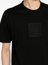 Metropolis Series Mercerized Jersey Logo Badge Short Sleeve T-Shirt Black - CP COMPANY - BALAAN 4