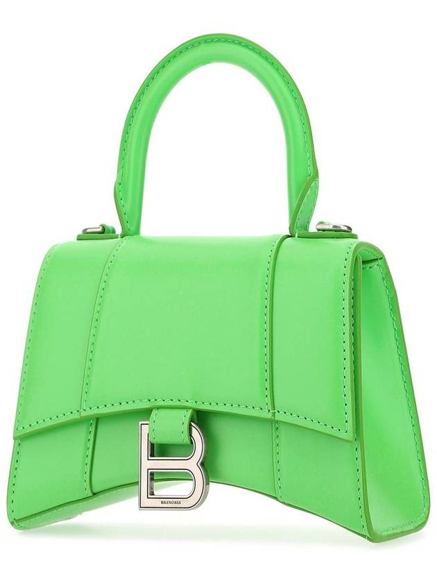 Hourglass Top Nano Tote Bag Green - BALENCIAGA - BALAAN 3