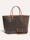 Saint Louis GM Tote Bag Black Tan - GOYARD - BALAAN.