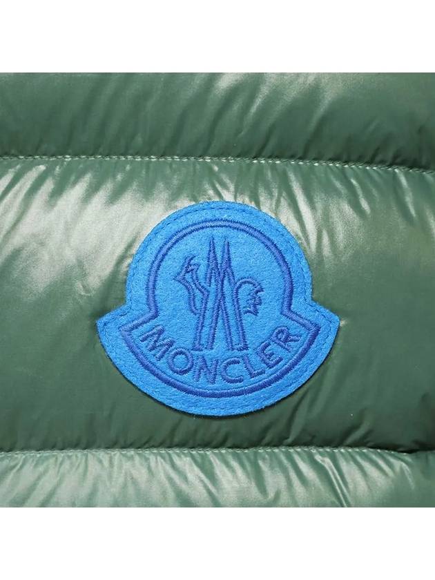 Parke Logo Patch Down Vest Green - MONCLER - BALAAN 5