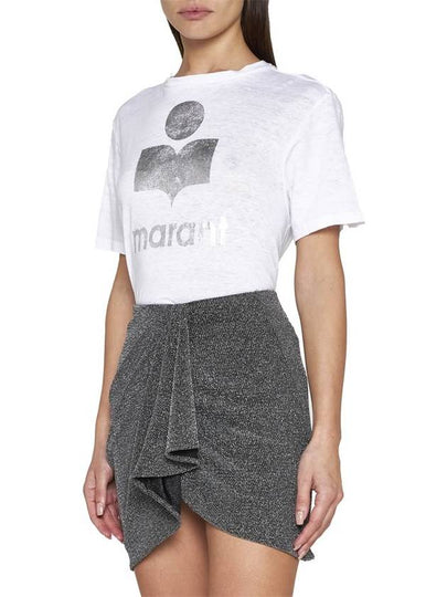 Zwell Linen Short Sleeve T Shirt - ISABEL MARANT - BALAAN 2