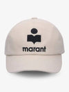 Tyron Logo Ball Cap Ecru - ISABEL MARANT - BALAAN 1