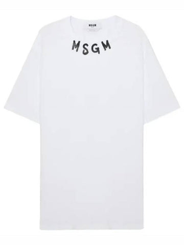 Logo printed short sleeve t shirt - MSGM - BALAAN 1