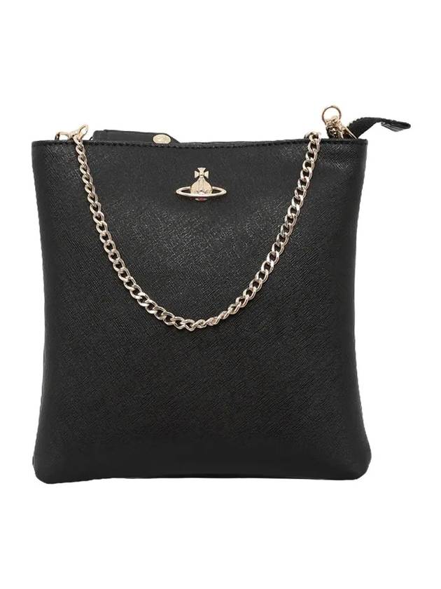 Square Chain Cross Bag Black - VIVIENNE WESTWOOD - BALAAN 1