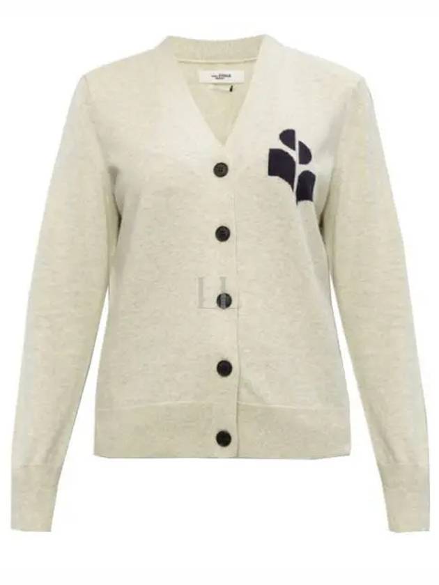 Karin CA0008FA A1X05E 02LY logo cardigan - ISABEL MARANT - BALAAN 1