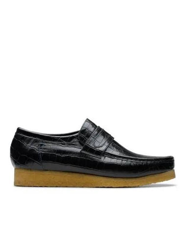 ORIGINALS Wallabee Loafer Crocodile Black M 26179970 - CLARKS - BALAAN 1