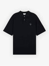 Bold Fox Head Patch Comfort Polo Shirt Black - MAISON KITSUNE - BALAAN 2