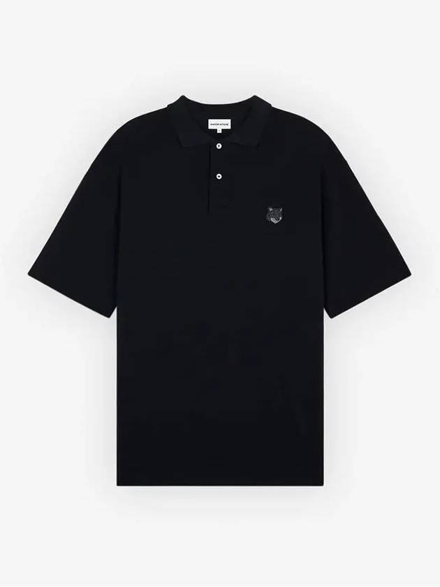 Bold Fox Head Patch Comfort Polo Shirt Black - MAISON KITSUNE - BALAAN 2