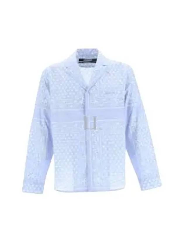 La Chemise Luis Paisley Print Long Sleeve Shirt Light Blue - JACQUEMUS - BALAAN 2