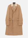 Wool Cashmere Single Coat Camel - ACNE STUDIOS - BALAAN 3