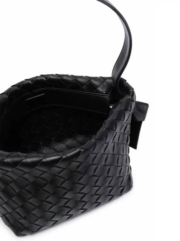 Intrecciato Tie Mini Shoulder Bag Black - BOTTEGA VENETA - BALAAN 5