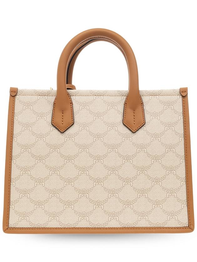 Small Himmel Laureto Tote Bag Beige - MCM - BALAAN 4