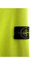 Wappen Patch Crew Neck Sweatshirt Neon Yellow - STONE ISLAND - BALAAN 5