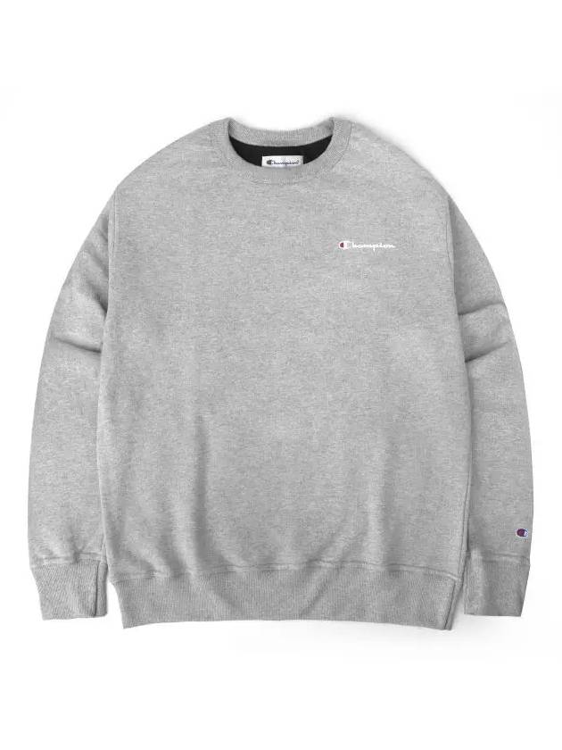 Graphic small logo sweatshirt CH GF88 heather gray - CHAMPION - BALAAN 3