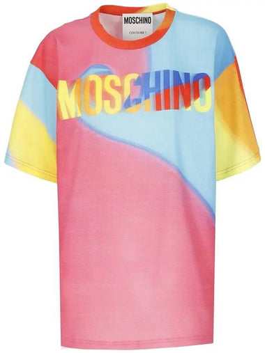 printed jersey short sleeve t-shirt - MOSCHINO - BALAAN 1