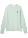 Small Heart Logo Sweatshirt Mint Green - AMI - BALAAN 2