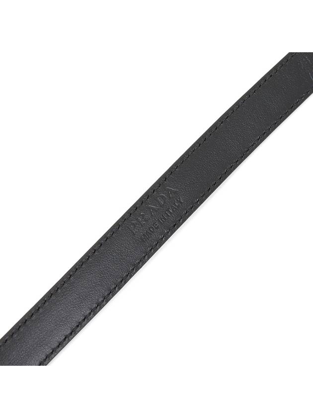 Saffiano Leather Belt Black - PRADA - BALAAN 7