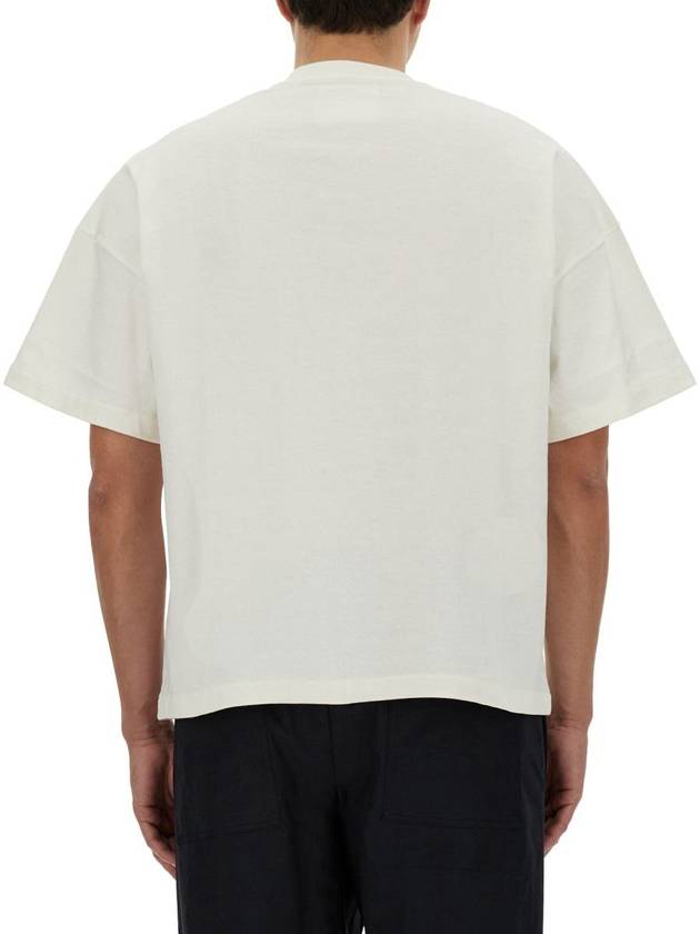 Men's Logo Cotton Short Sleeve T-Shirt White - JIL SANDER - BALAAN 4