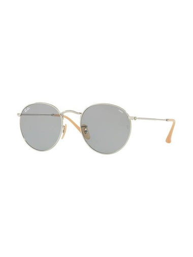 Round Discolored Lens Metal Sunglasses Blue - RAY-BAN - BALAAN 1