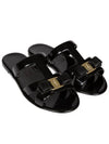 Ferragamo Lilia Barra Jelly Sandals Black 0755969 755969 - SALVATORE FERRAGAMO - BALAAN 1