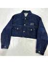 40 MiuMiu Women s Denim Crop Cut Blouson Jacket - MIU MIU - BALAAN 6