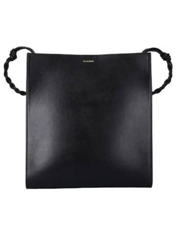 Medium Tangle Shoulder Bag Black - JIL SANDER - BALAAN 1