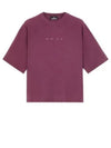 Shadow Project Graphic Interlock Mako Cotton Short Sleeve T-Shirt Maroon - STONE ISLAND - BALAAN 2