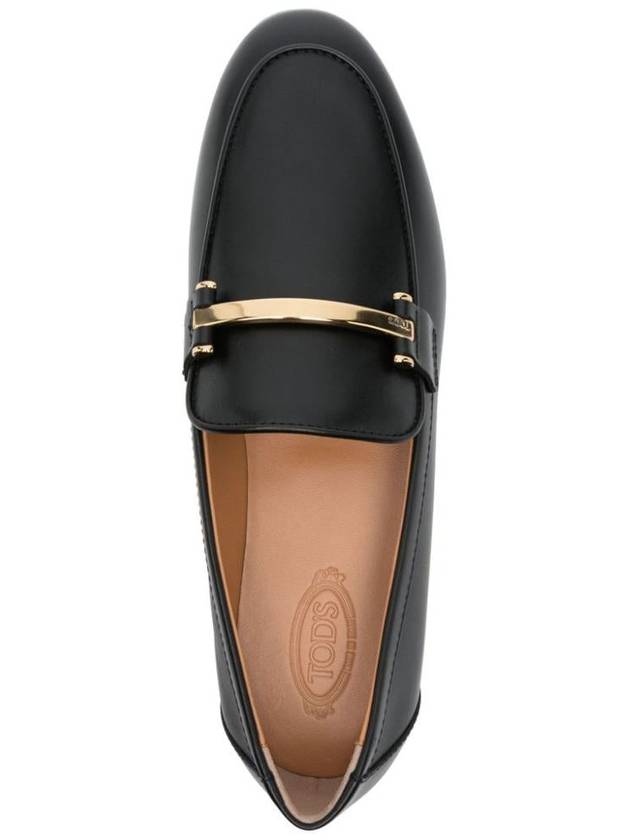 Tod'S Branded Metal Bar Leather Loafers Shoes - TOD'S - BALAAN 4