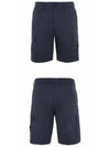 Cargo Bermuda Shorts Navy - STONE ISLAND - BALAAN 5